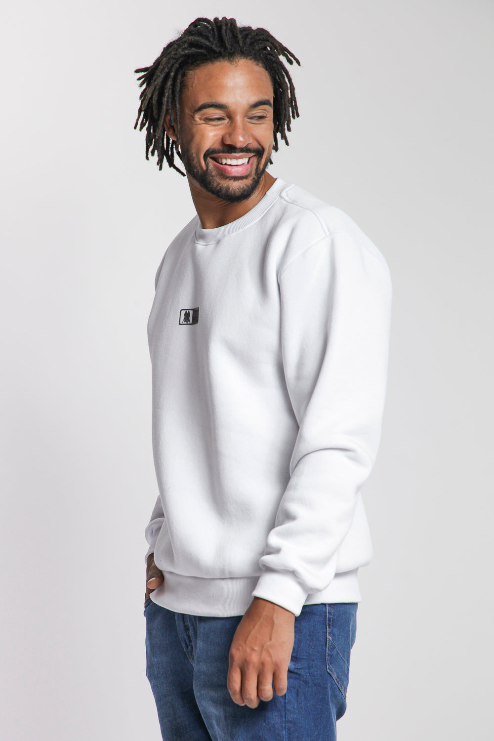 Men's Crewneck Sweatshirt - Fleece Pullover, Lightweight Casual Long-Sleeve Top, Comfortable Cotton-Blend