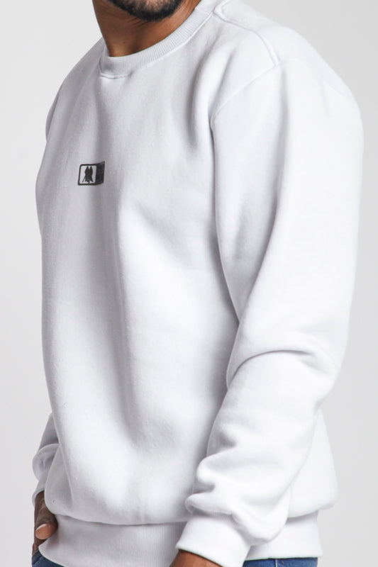 Men's Crewneck Sweatshirt - Fleece Pullover, Lightweight Casual Long-Sleeve Top, Comfortable Cotton-Blend