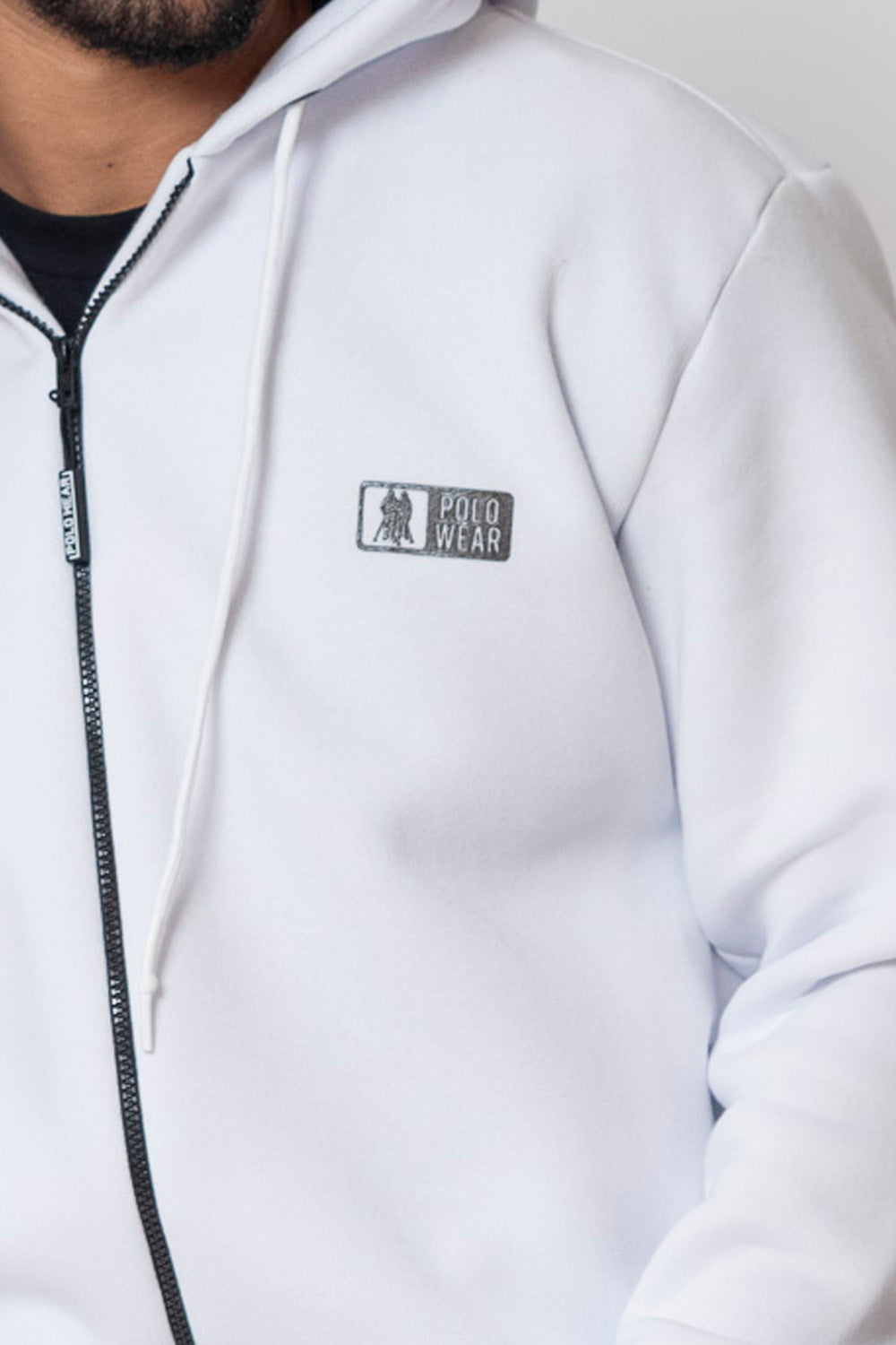 Men's Full-Zip Fleece Hoodie Soft Cotton Blend Sweatshirt with Adjustable Hood and Front Pockets