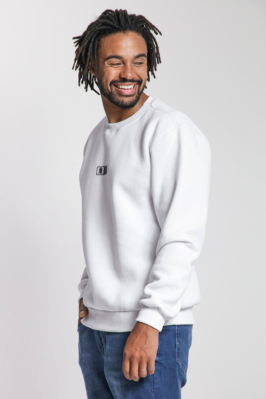 Men's Crewneck Sweatshirt - Fleece Pullover, Lightweight Casual Long-Sleeve Top, Comfortable Cotton-Blend