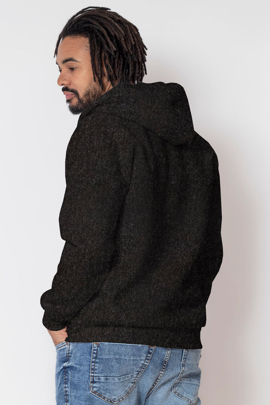 Men's Full-Zip Fleece Hoodie Soft Cotton Blend Sweatshirt with Adjustable Hood and Front Pockets